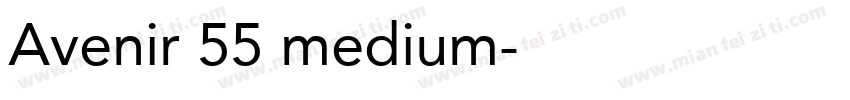 Avenir 55 medium字体转换
